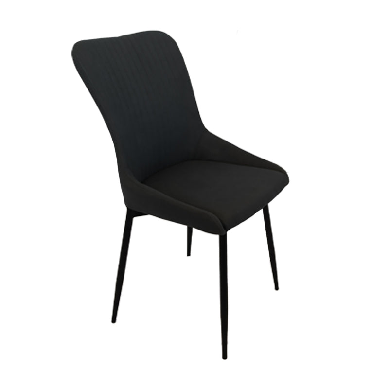 Paxton Dining Chair Dark Grey Fabric-zoom-