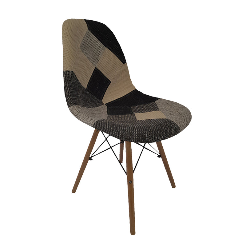 Peyton Dining Chair Patchwork Fabric-zoom-