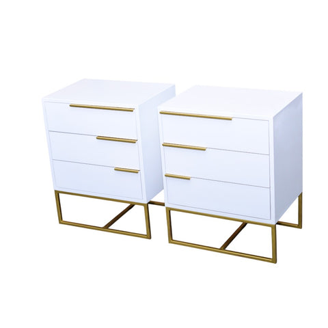 Pro White with Golden Foil Pedestal