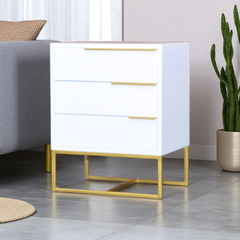 Pro White with Golden Foil Pedestal-zoom-