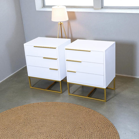 Pro White with Golden Foil Pedestal