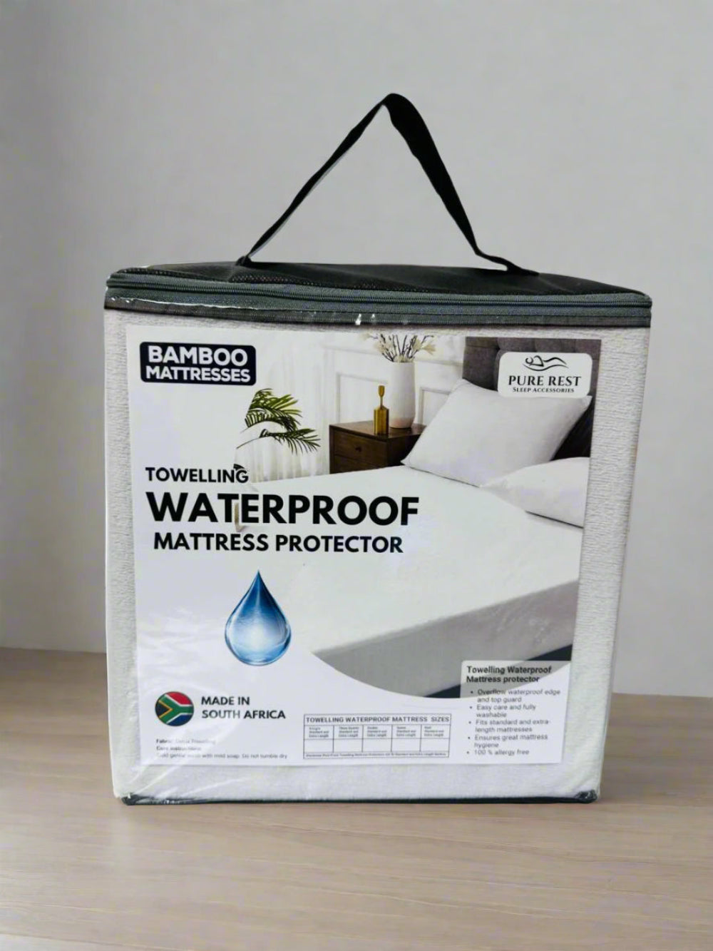 PureRest Waterproof Toweling Deluxe Queen Standard Length Mattress Protectors-zoom-8