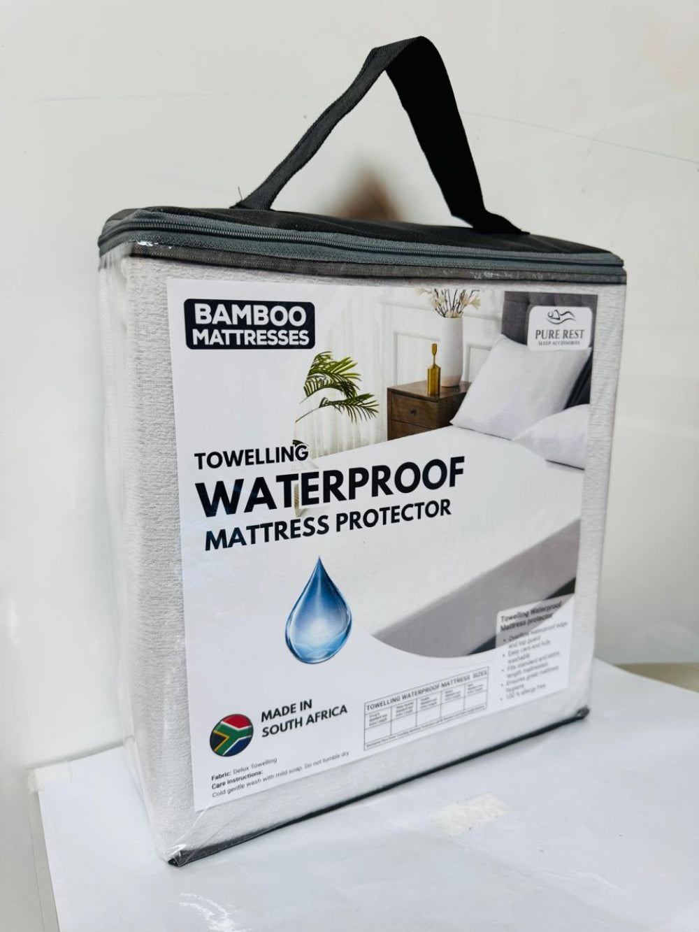 PureRest Waterproof Toweling Deluxe Queen Standard Length Mattress Protectors