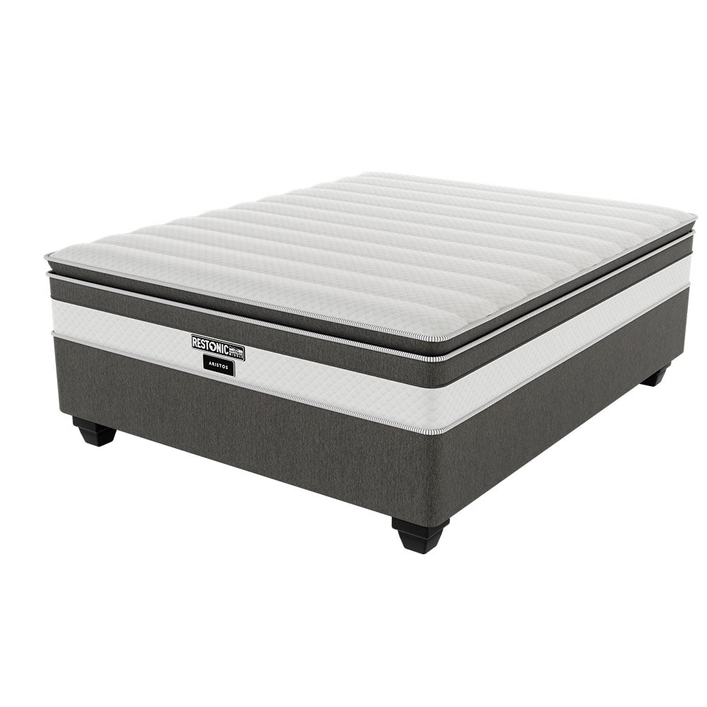 Restonic Aristos Plush Three Quarter Bed Set Extra Length-1