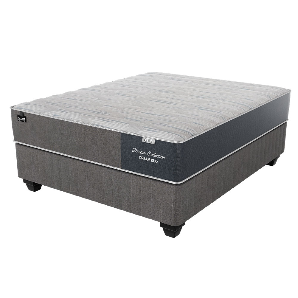 Restonic Dream Duo Firm Double Bed Set Extra Length