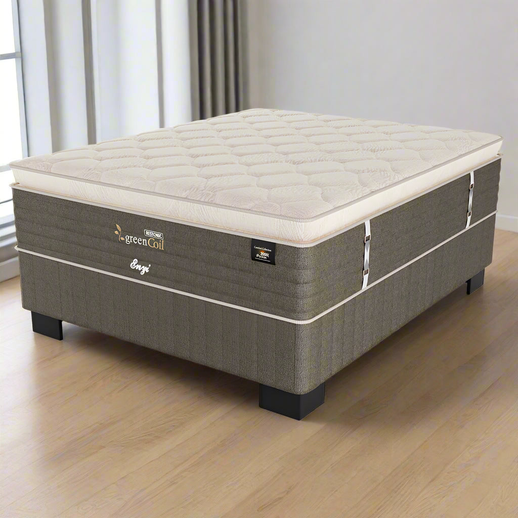 Restonic Enzi Plush Single Bed Set Standard Length-zoom-1