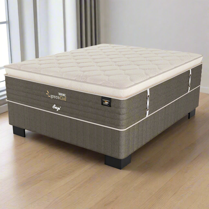 Restonic Enzi Plush Single Bed Set Standard Length-zoom-