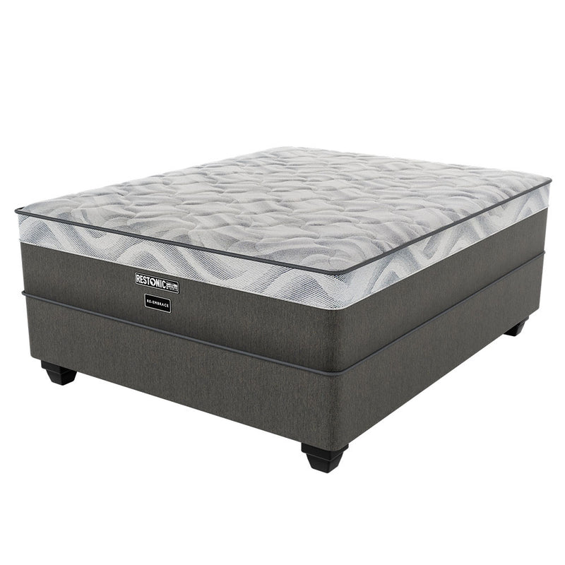 Restonic Reembrace Medium Double Bed Set Extra Length-zoom-
