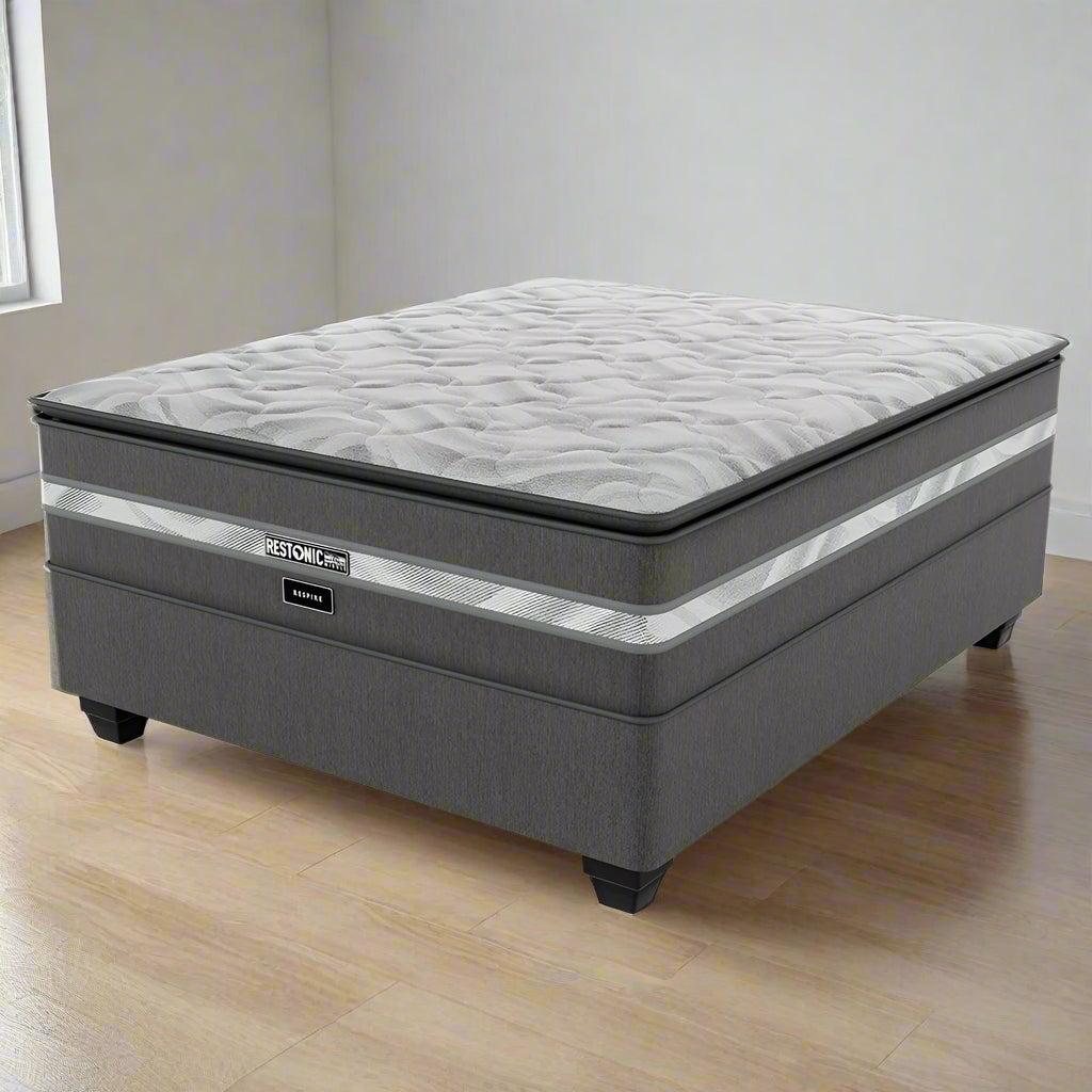 Restonic Respire Medium King Bed Set Extra Length-1