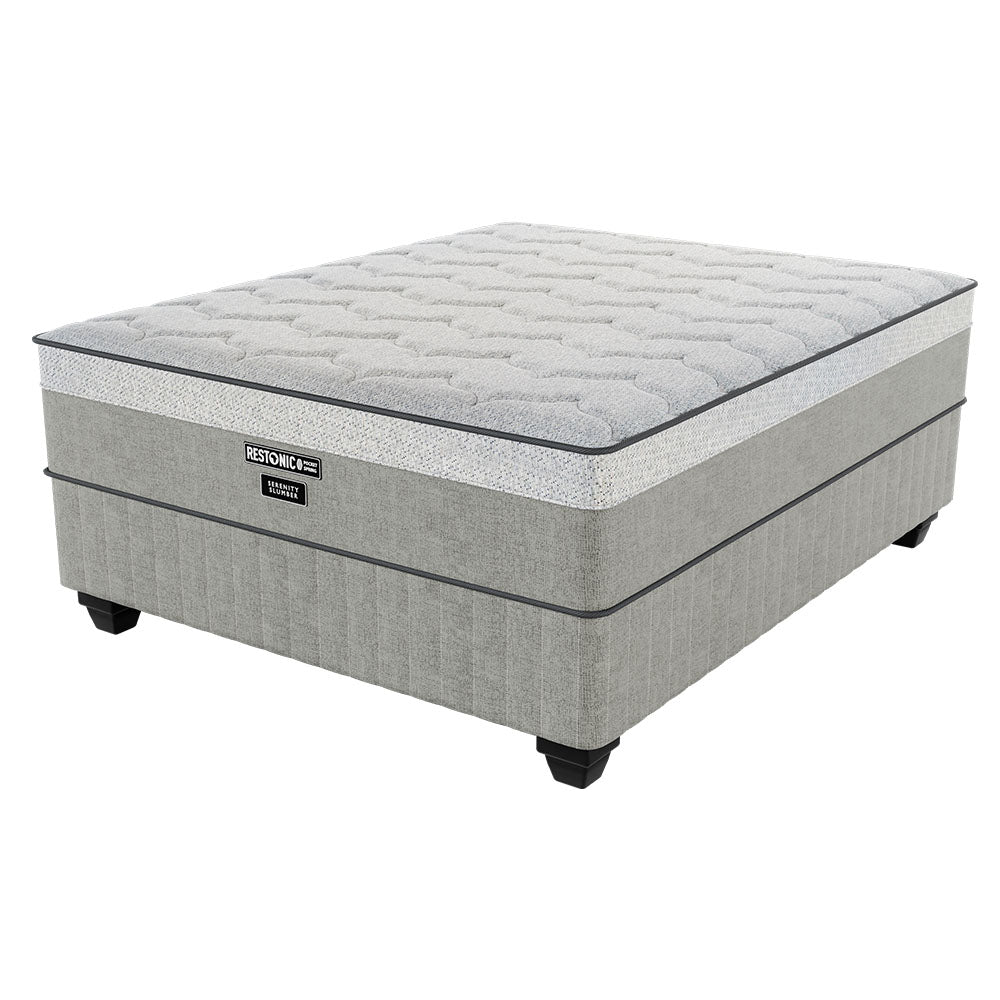 Restonic Serenity Slumber Medium King Bed Set Standard Length-1