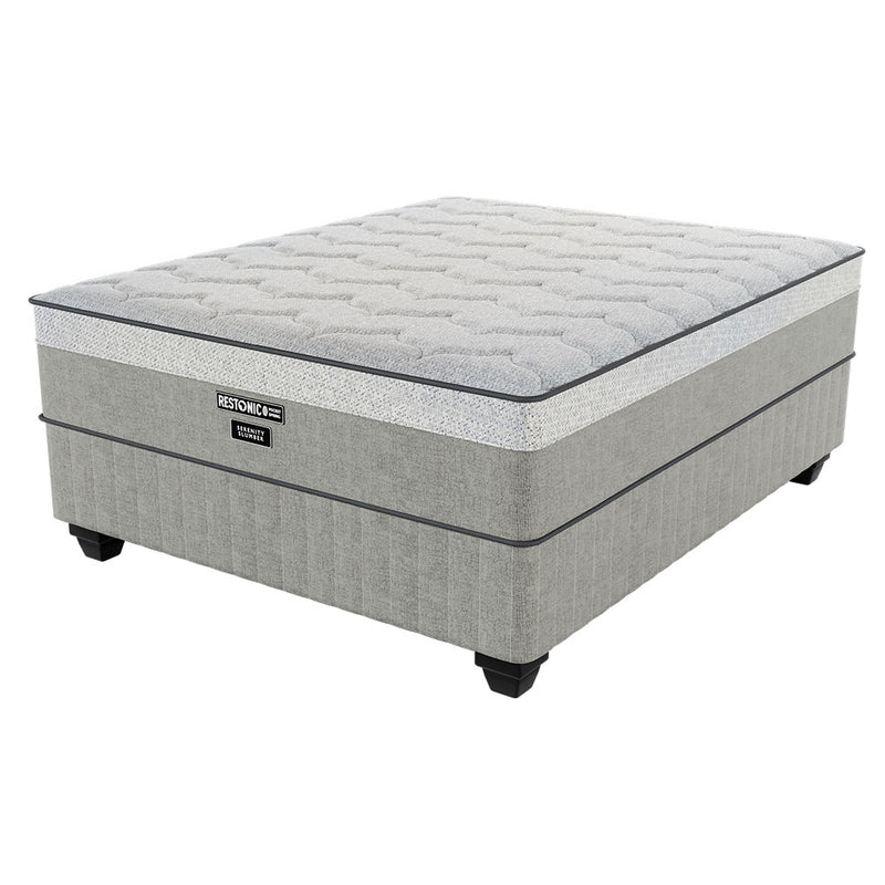 Restonic Serenity Slumber Medium Queen Bed Set Standard Length-zoom-