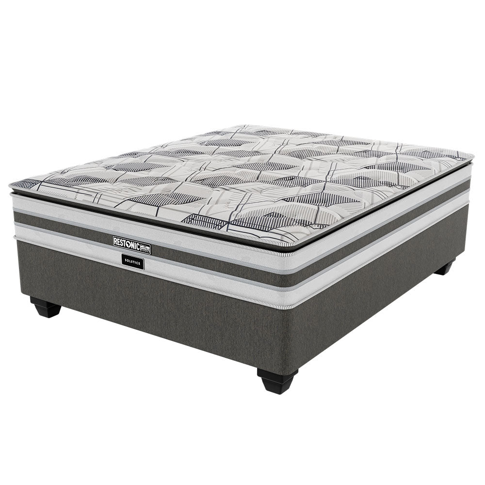 Restonic Solstice Plush Queen Bed Set Standard Length-zoom-3