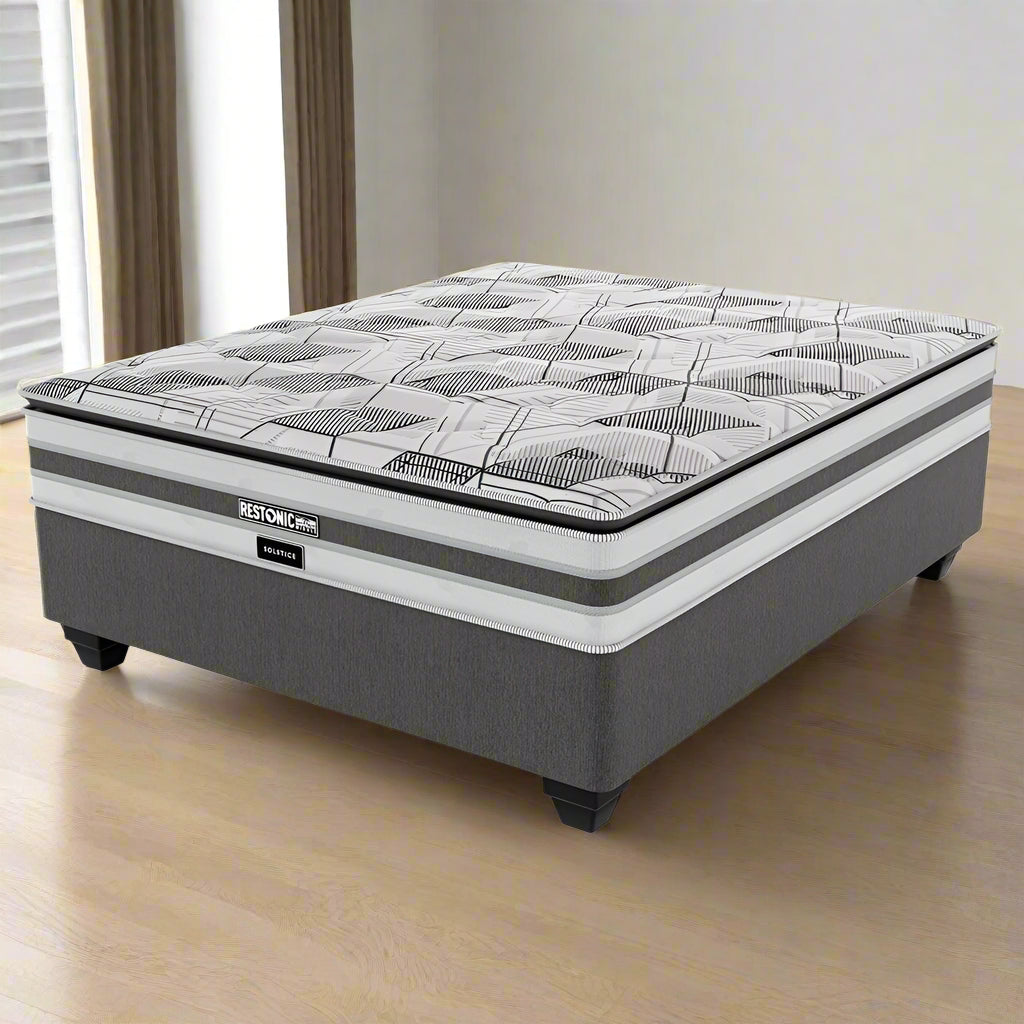 Restonic Solstice Plush Double Bed Set Standard Length-zoom-1