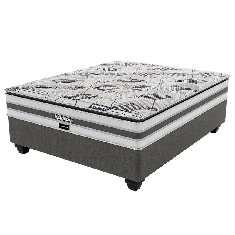 Restonic Solstice Plush Three Quarter Bed Set Extra Length-zoom-