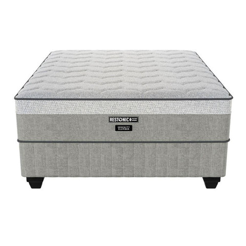 Restonic Serenity Slumber Medium Double Extra Length Bed Set