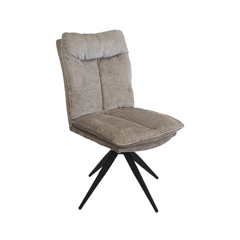 Shelton Swivel Chair Ligh Grey Fabric-1