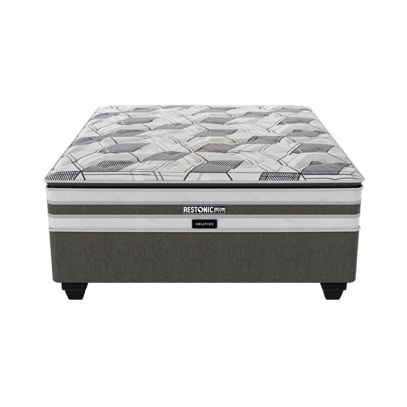 Restonic Solstice Plush Queen Bed Set Extra Length-zoom-
