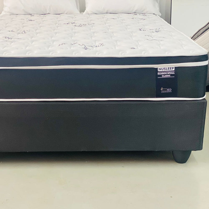 Bamboo Spinal Classic Firm Double Bed Set Standard Length-zoom-