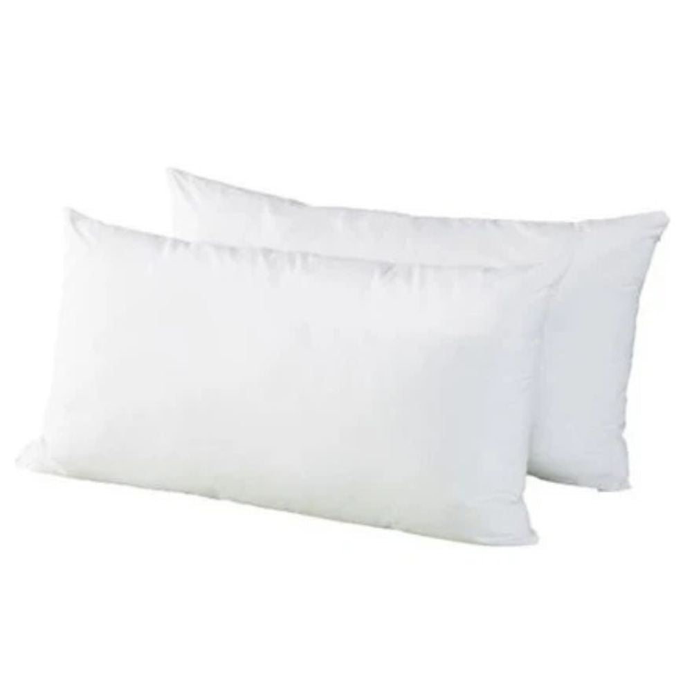 Pearl Fibre Twin Pack Plain Bag Pillow Standard Length-zoom-1