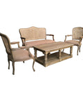 Victoria 4pce Lounge Set Mahogany Wood