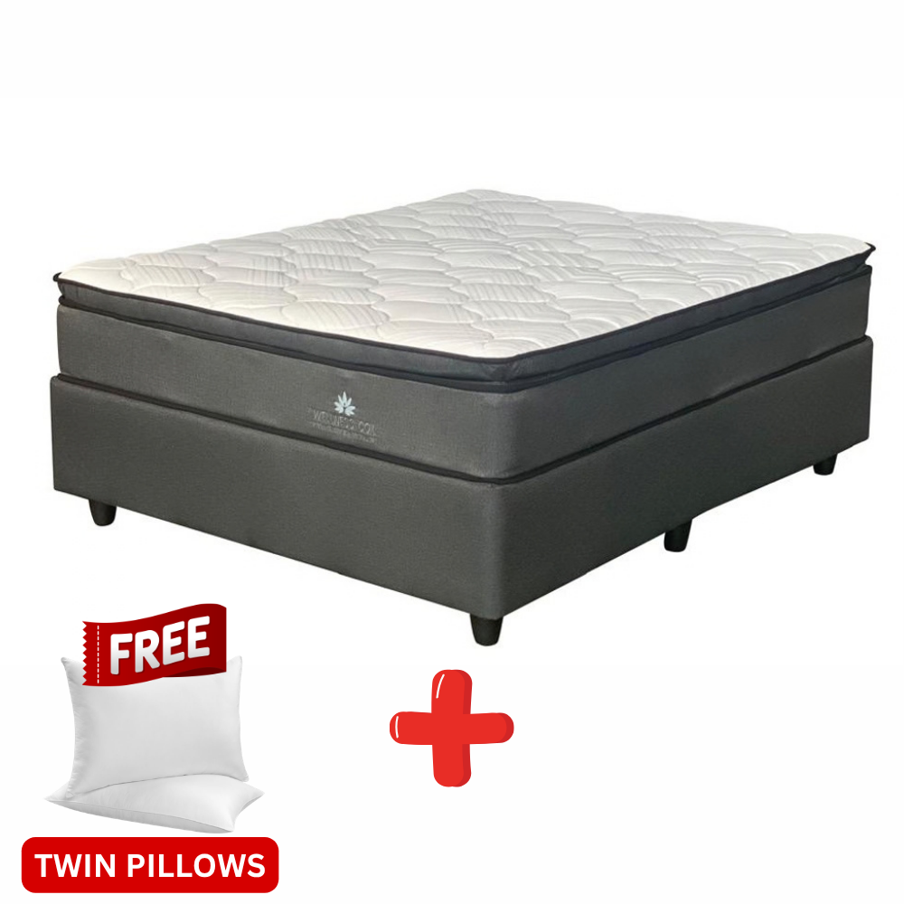 Wellness Coil Medium Double Bed Set Standard Length-zoom-1