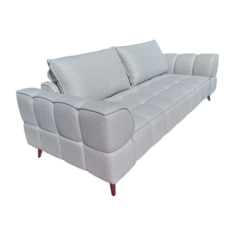 Westwood 3 Seater Metal inside Frame and Legs Light Grey Fabric