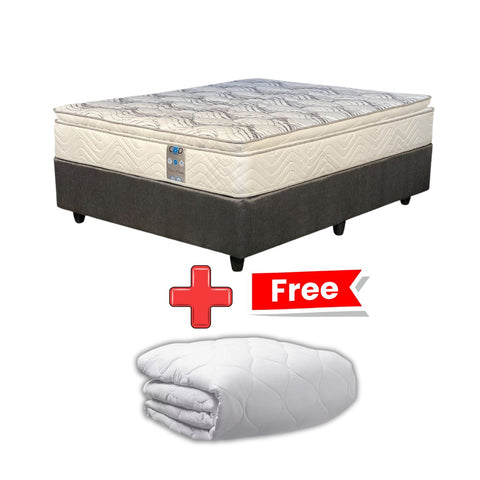 Chiro Paedic Queen Bed Set Standard Length + FREE Mattress Protector