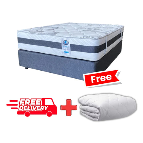 Rest Paedic Queen Bed Set Standard Length + FREE Mattress Protector & FREE Delivery