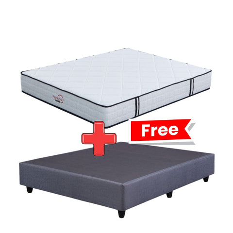 Berlin Pocket Spring Queen Mattress Standard Length + FREE Base