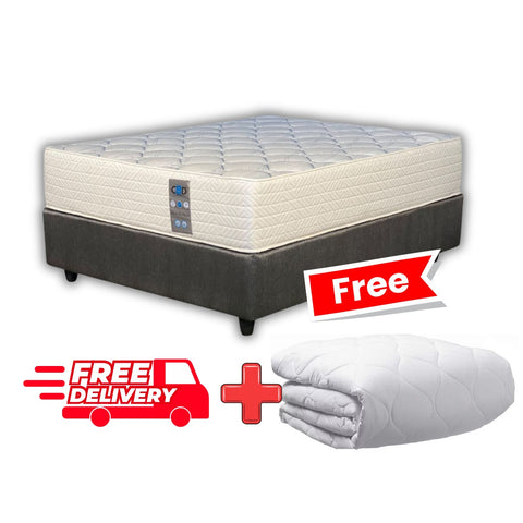 Spine Paedic Queen Bed Set Standard Length + FREE Mattress Protector