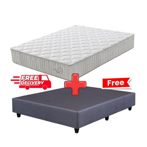 Zina Pocket Spring Queen Mattress Standard Length + FREE Base