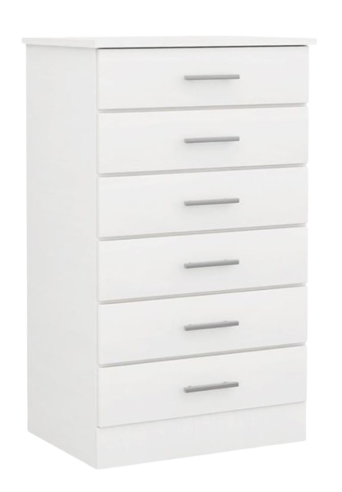Lagos White Chest Drawer-zoom-