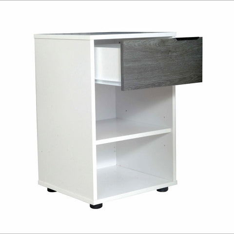 Jake Contrast White With Charcoal Foil Pedestal