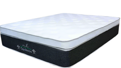 Mattress with 'Sleep Plush' branding on a white background