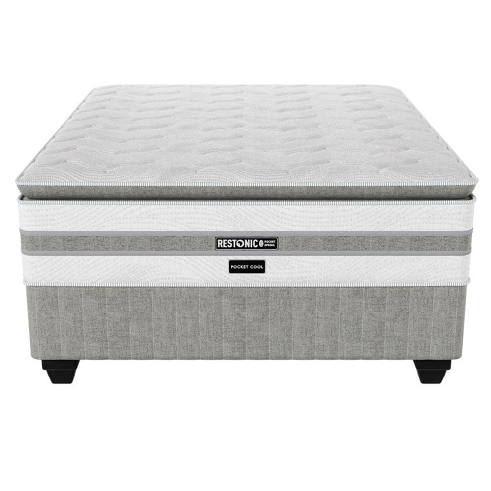 Restonic Pocket Cool Medium King Bed Set Standard Length-zoom-4