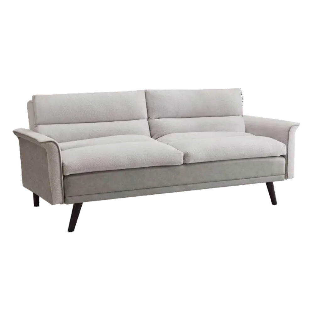 Camilla Sleeper Couch 2 tone Grey Fabric-1