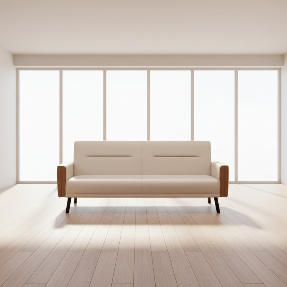 Roxanne Sleeper Couch Light Brown Fabric-zoom-2