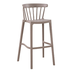 Bar stool with a beige color on a white background