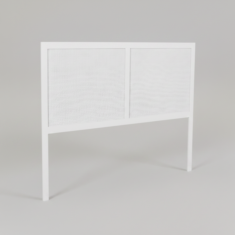 Maya Queen Size Headboard Birdeye/White-zoom-