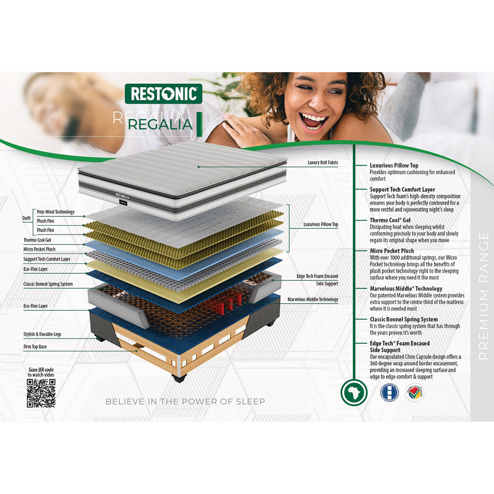 Restonic Regalia Plush Double Bed Set Standard Length-zoom-6