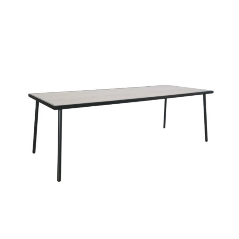 Sundby Patio Table Metal/Temp. Glass Top-zoom-