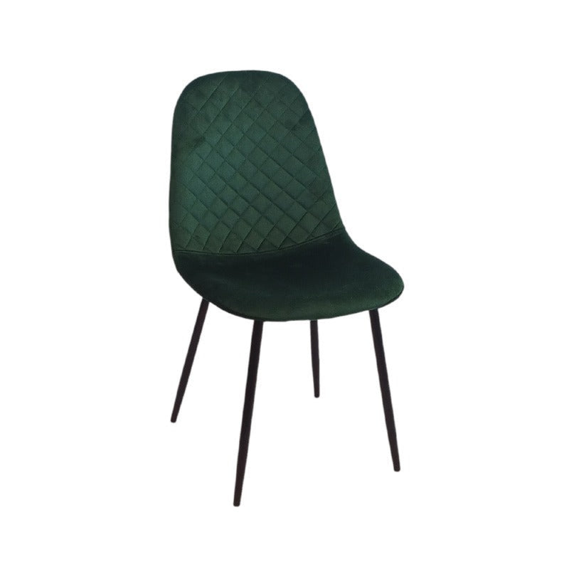 Hadley Dining Chair Dark Green Velvet Fabric-zoom-