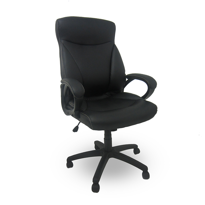 Reddam High Back Black Polyurethane