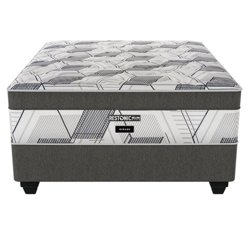 Restonic Mirage Medium Single Bed Set Extra Length-zoom-