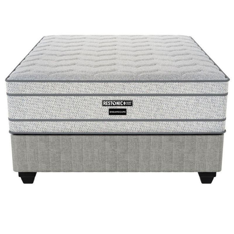 Restonic Dream Scape Medium Single Bed Set Extra Length-zoom-