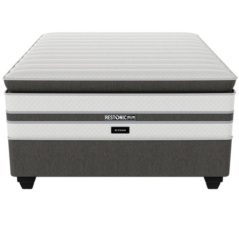 Restonic Elysian Plush Double Bed Set Standard Length-zoom-