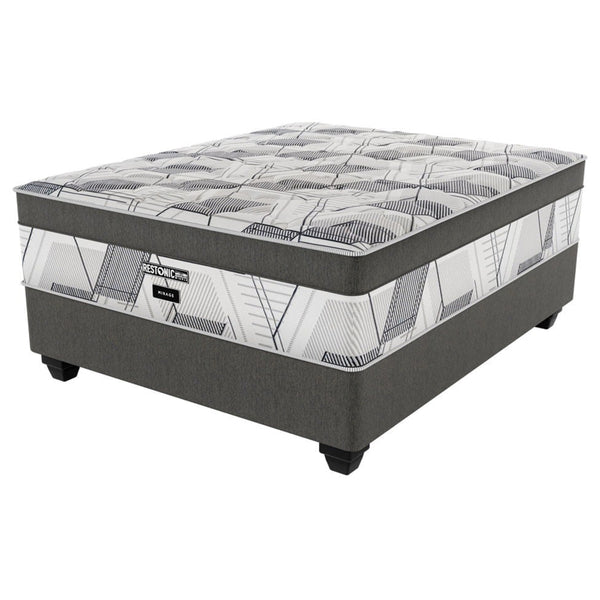 Restonic Mirage Medium Queen Bed Set Standard Length
