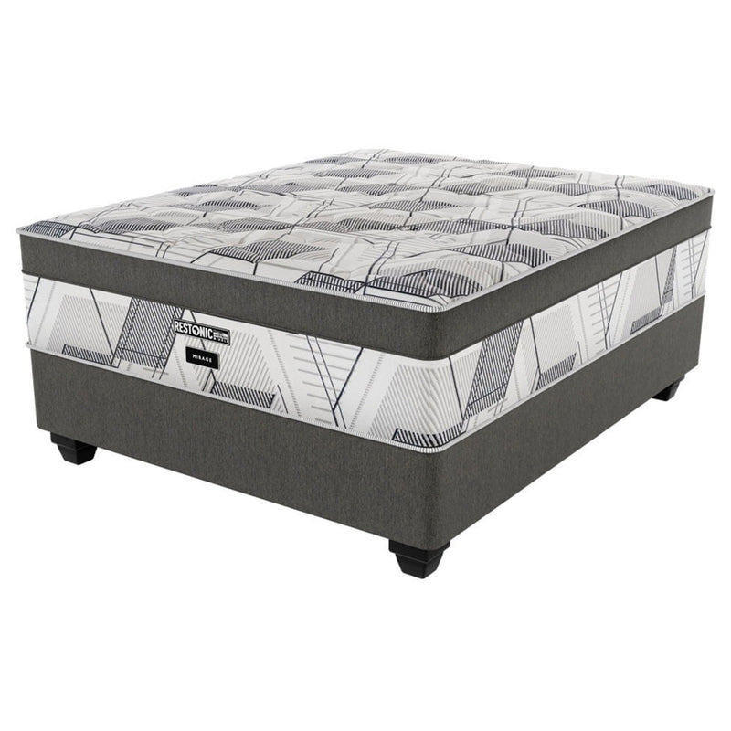 Restonic Mirage Medium Single Bed Set Extra Length-zoom-