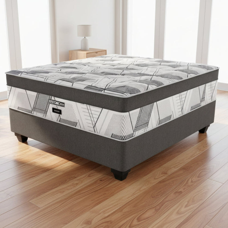 Restonic Mirage Medium Single Bed Set Extra Length-zoom-