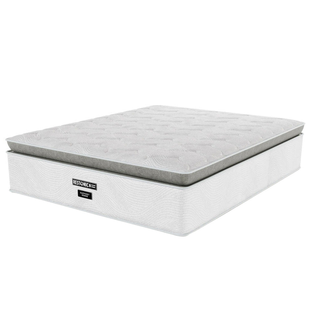 Restonic Support Sense Medium Double Bed Set Standard Length
